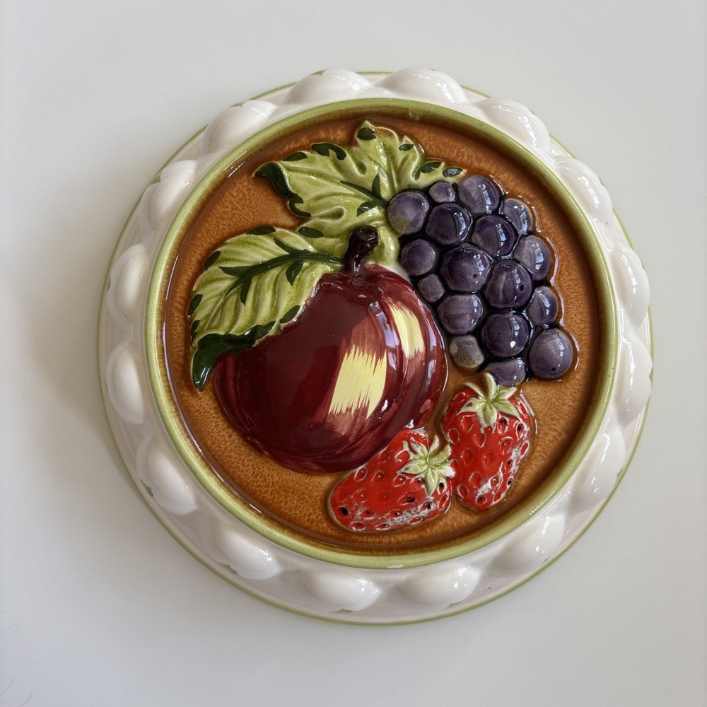 Vtg‎ Gailstyn-Sutton Towle Ceramic Jello Mold Fruit Cottage Core Granny Japan